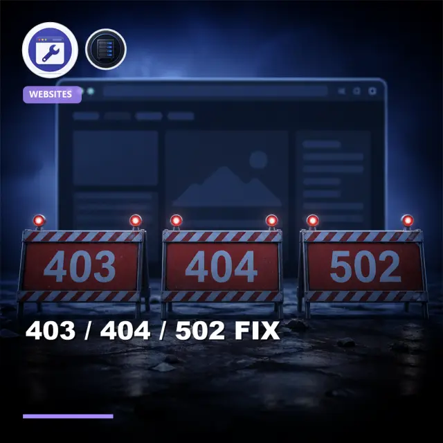 I Will Troubleshoot HTTP 403, 404, and 502 Gateway Errors