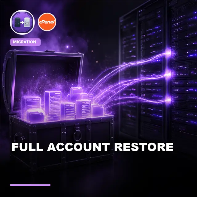 I Will Restore Full cPanel or Plesk Accounts From Backup