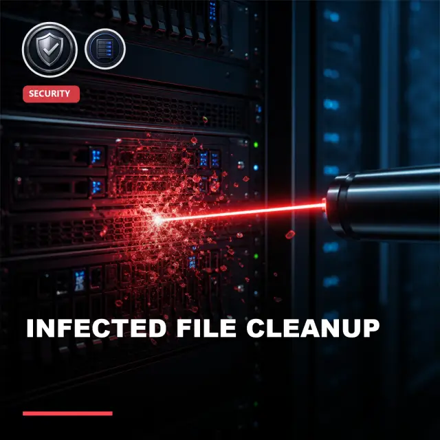 I Will Scan and Clean Infected Files on a Hosting Server