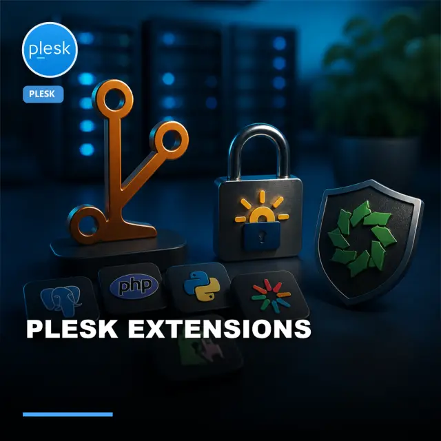 I Will Install Plesk Extensions: Imunify, Let's Encrypt, Git